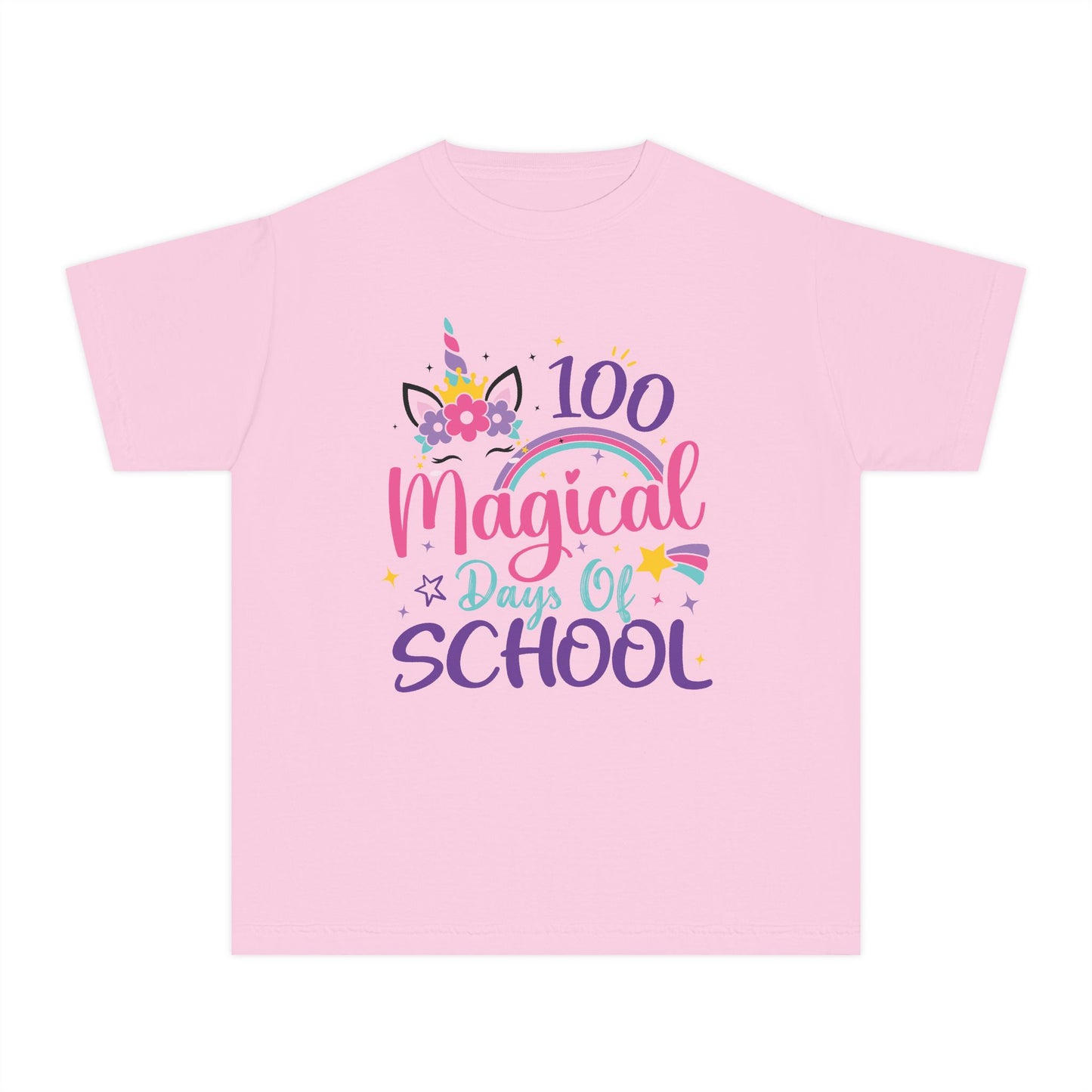 "100 Magical Days of School" Unicorn Edition Youth T-shirt