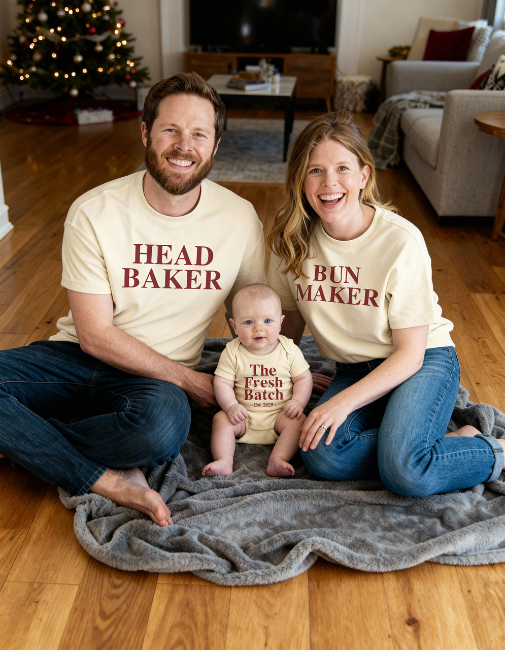 Head Baker, Bun Maker & The Fresh Batch" Matching Family Set - The Ultimate 'We Cooked' Uniform