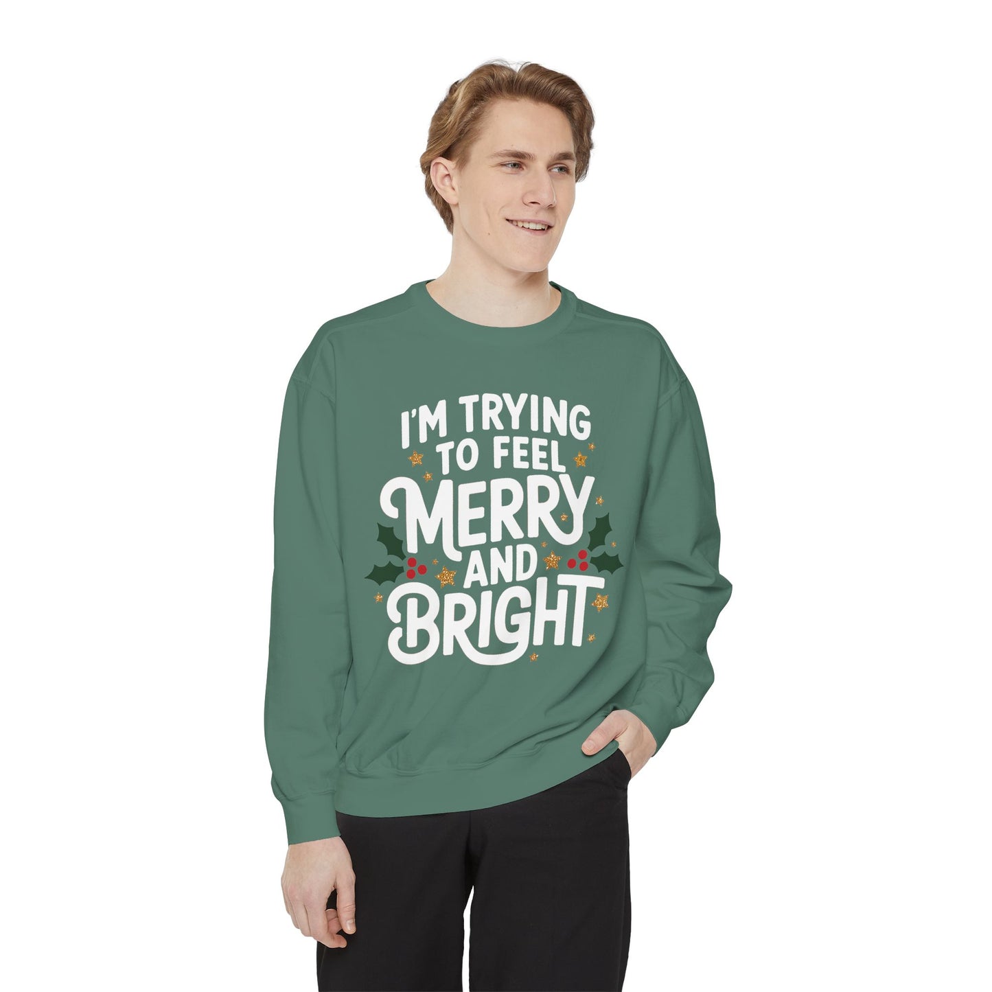 Merry and Bright Sweatshirt | GenZ | Men