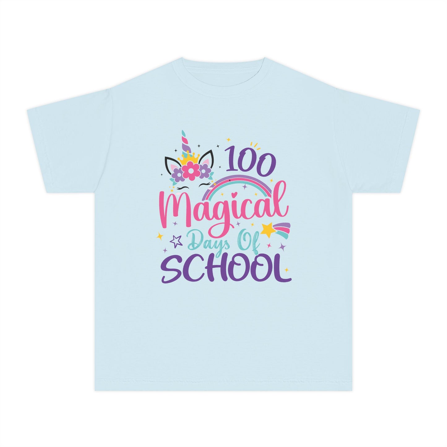 "100 Magical Days of School" Unicorn Edition Youth T-shirt