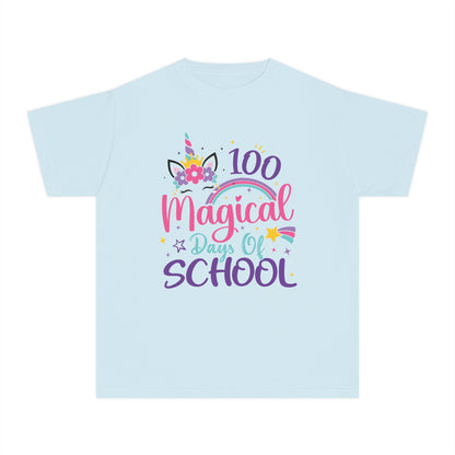 "100 Magical Days of School" Unicorn Edition Youth T-shirt