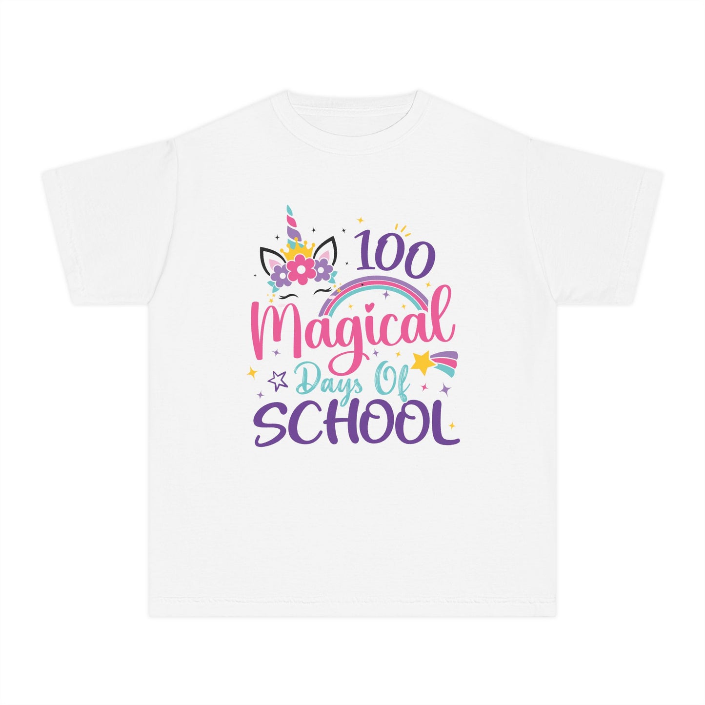 "100 Magical Days of School" Unicorn Edition Youth T-shirt
