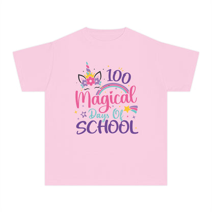 "100 Magical Days of School" Unicorn Edition Youth T-shirt